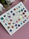 Слайдер-дизайн Color and Foil 110 | Квіткові Слайдери для Нігтів | Яскраві Квіти та Метелики з Надписами "Love" CF_110 фото 2