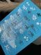 Слайдер-дизайн Color and Foil 295 silver | Минималистичные ботанические водные декали для ногтей | Цветы и геометрические рамки CF_295 фото 3