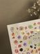 Слайдер-дизайн Color and Foil 264 | Осінні водні декалі для нігтів | Абстрактні обличчя, листя та акварельні акценти CF_264 фото 4